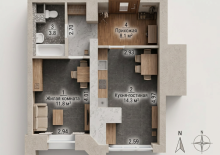 2-к квартира, 38 м&sup2, 2/10 эт., Пермь, Парковый пр-кт, 33 - фото 19